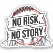 リスクなし、ストーリーなし シール (正面)