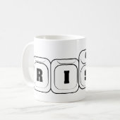 リスクまたはリッチ コーヒーマグカップ (正面左)