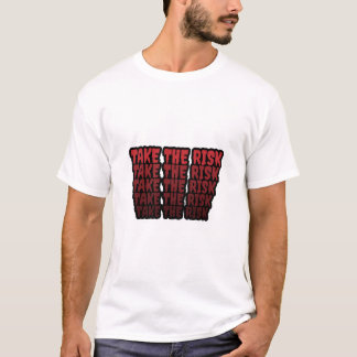 リスクを負う – 繰り返しはっきりしたの引用文 Tシャツ
