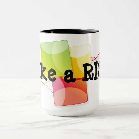 「リスクを負う」Mug マグカップ (中央)