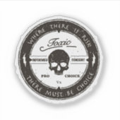 リスクステッカーがある場所 シール (正面)