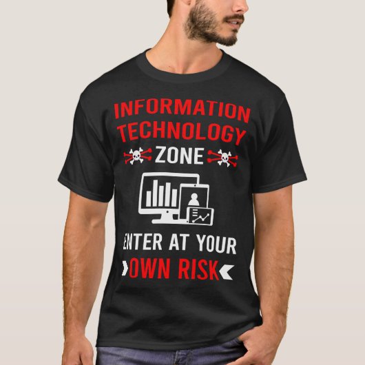 リスクゾーン情報技術 Tシャツ (正面)