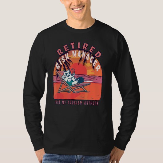 リスクマ退職したネージャヴィンテージ退職 Tシャツ (正面)
