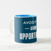 リスク回避の機会 ツートーンマグカップ (正面左)