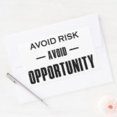 リスク回避の機会 長方形シール (封筒)