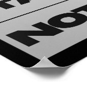 リスク実在は何のポスターにもならない ポスター (角)