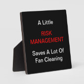 「リスク管理」のプラットフォーム フォトプラーク (正面)