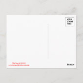 リスク：はがき ポストカード (裏面)