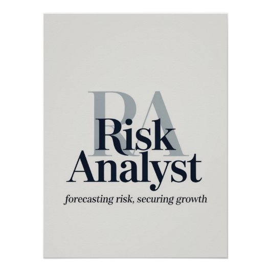 リスク・アナリスト：リスクの予測、成長の確保 ポスター (正面)