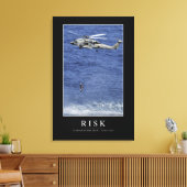 リスク：感動的引用文1 キャンバスプリント (インサイチュ (リビング))