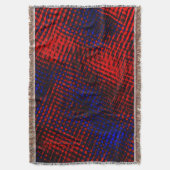 リスコスヴェルメルホスcruzados e fundo azul? スローブランケット (正面縦)