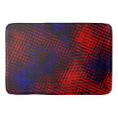 リスコスヴェルメルホスcruzados e fundo azul? バスマット (正面)