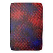 リスコスヴェルメルホスcruzados e fundo azul? バスマット (正面縦)