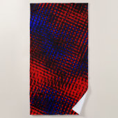 リスコスヴェルメルホスcruzados e fundo azul? ビーチタオル (正面)