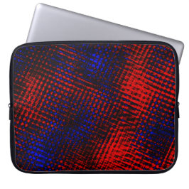 リスコスヴェルメルホスcruzados e fundo azul? ラップトップスリーブ