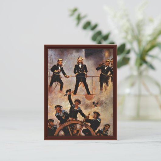 リスサの戦いのテゲットオフ提督 ポストカード (スタンド正面)