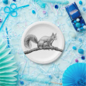 リススケッチ ペーパープレート (パーティー)