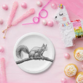 リススケッチ ペーパープレート (パーティー)