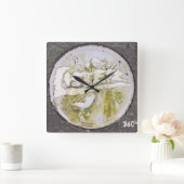 リスタークルッカ スクエア壁時計 (ホーム)