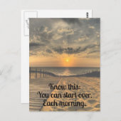 リスタートの名言ポストカード ポストカード (正面/裏面)