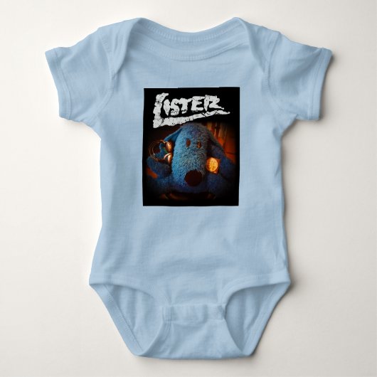 リスタsamfella hundur meodisk ベビーボディスーツ (正面)