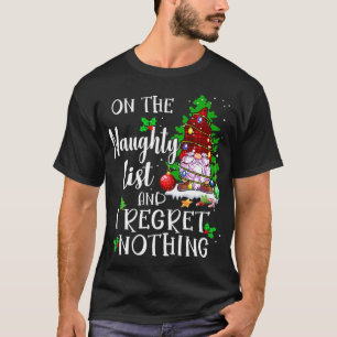 リストいけなと私は何も後悔しない格言Xma Tシャツ