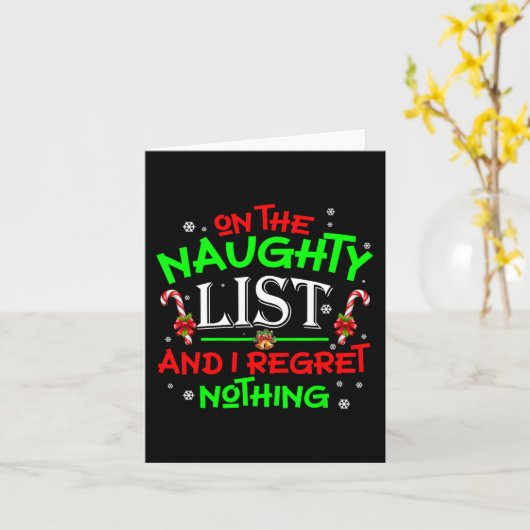 リストいけなに私は何も後悔しないおもしろいクリスマス カード (黄色い花)