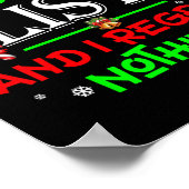 リストいけなに私は何も後悔しないおもしろいクリスマス ポスター (角)