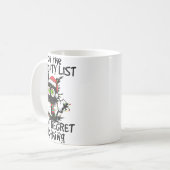 リストいけなに載っていて黒猫を後悔していない コーヒーマグカップ (正面左)