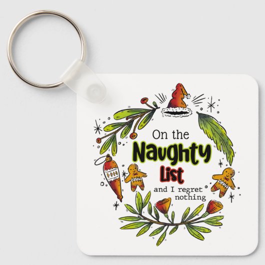 リストいけなに載って何も後悔しない キーホルダー (正面)