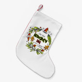 リストいけなに載って何も後悔しない スモールクリスマスストッキング (正面 (吊り時))