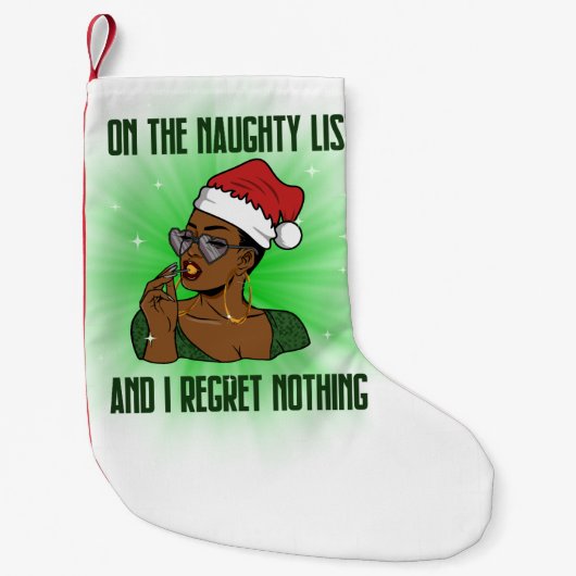 リストいけなに載って何も後悔しない スモールクリスマスストッキング (正面)
