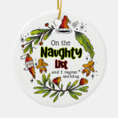 リストいけなに載って何も後悔しない セラミックオーナメント (正面)