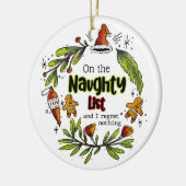 リストいけなに載って何も後悔しない セラミックオーナメント (左)