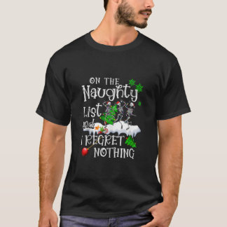 リストいけなに載って私はスケルトンを後悔しない Tシャツ