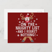 リストいけなに載って私はトナカイを後悔しない シーズンポストカード (正面/裏面)