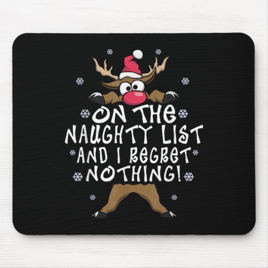 リストいけなに載って私はトナカイを後悔しない マウスパッド (正面)