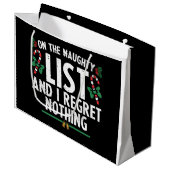 リストいけなに載って私は何もクリスマスを後悔しない ラージペーパーバッグ (正面アングル)