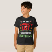 リストいけなに載って私は何も後悔しない Tシャツ (正面フル)