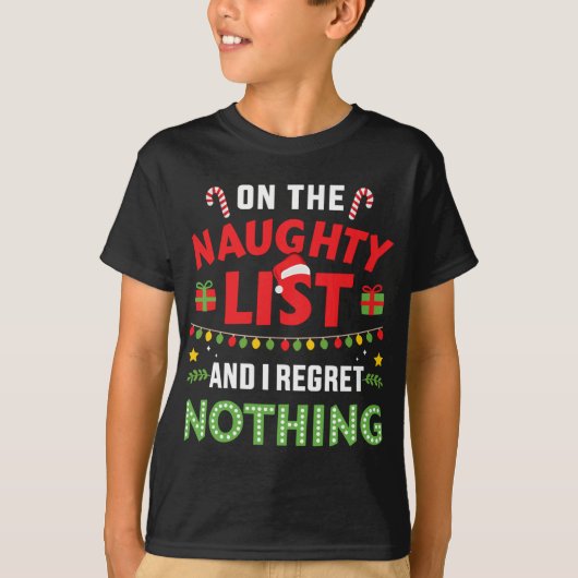 リストいけなに載って私は何も後悔しない Tシャツ (正面)