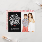 リストいけな上|ホリデおもしろいーフォトカード カード (正面/裏面インサイチュ)