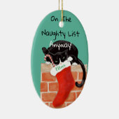 リストおもしろい写真のいけなキャッパーソナライズされたト セラミックオーナメント (右)