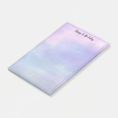 リストかわいらしするピンクと青の水色モダン ポストイット (アングル)