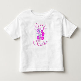 リストかわいらしル姉妹の花のTシャツ トドラーTシャツ