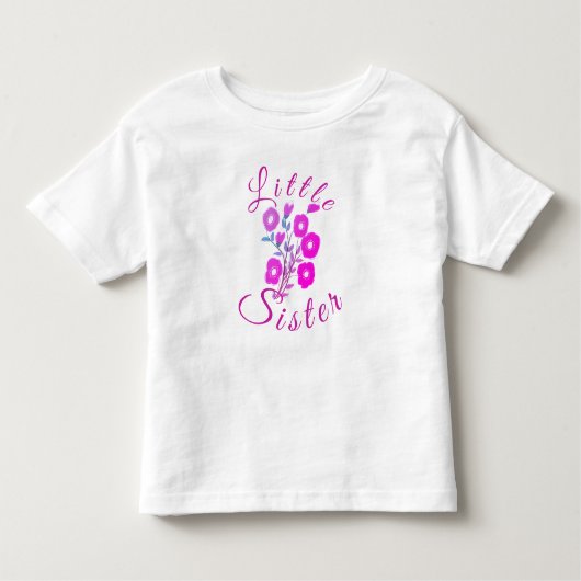 リストかわいらしル姉妹の花のTシャツ トドラーTシャツ (正面)