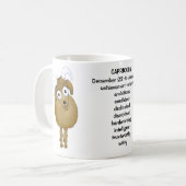 リストされている特性の漫画の山羊座のヤギ コーヒーマグカップ (正面左)