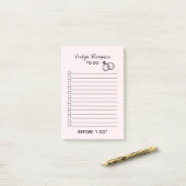 リストする花嫁結婚の数 ポストイット (デスク上)