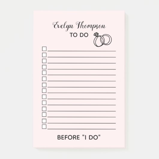 リストする花嫁結婚の数 ポストイット (正面)
