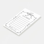 リストする花嫁結婚の数 ポストイット (アングル)