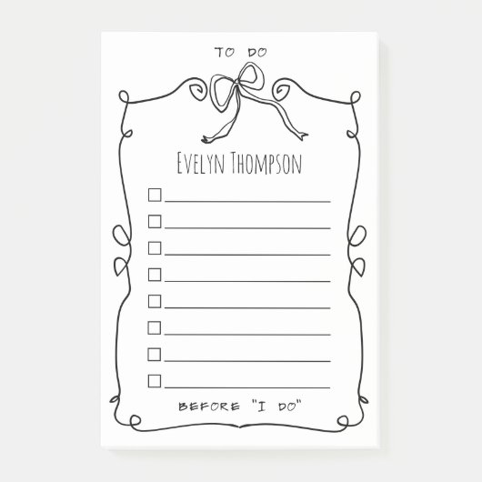 リストする花嫁結婚の数 ポストイット (正面)